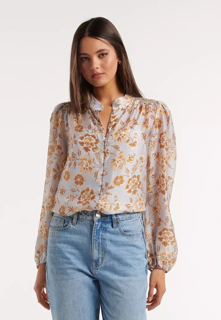 Ruth Button-Down Lace Blouse