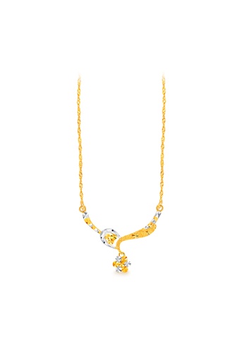 MJ Jewellery white and gold MJ Jewellery 375 Gold Necklace Set R100G E2E67AC4A8D93FGS_1