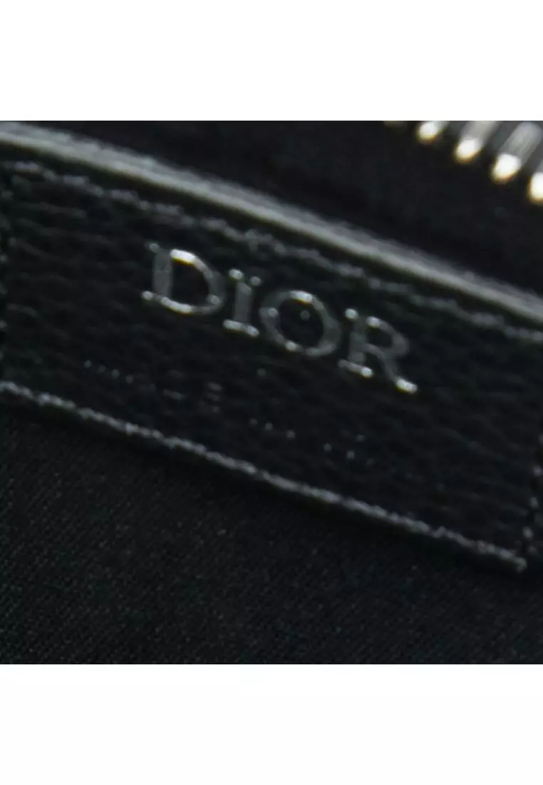 Pre-Loved Dior Oblique Canvas Saddle Triple Pouch