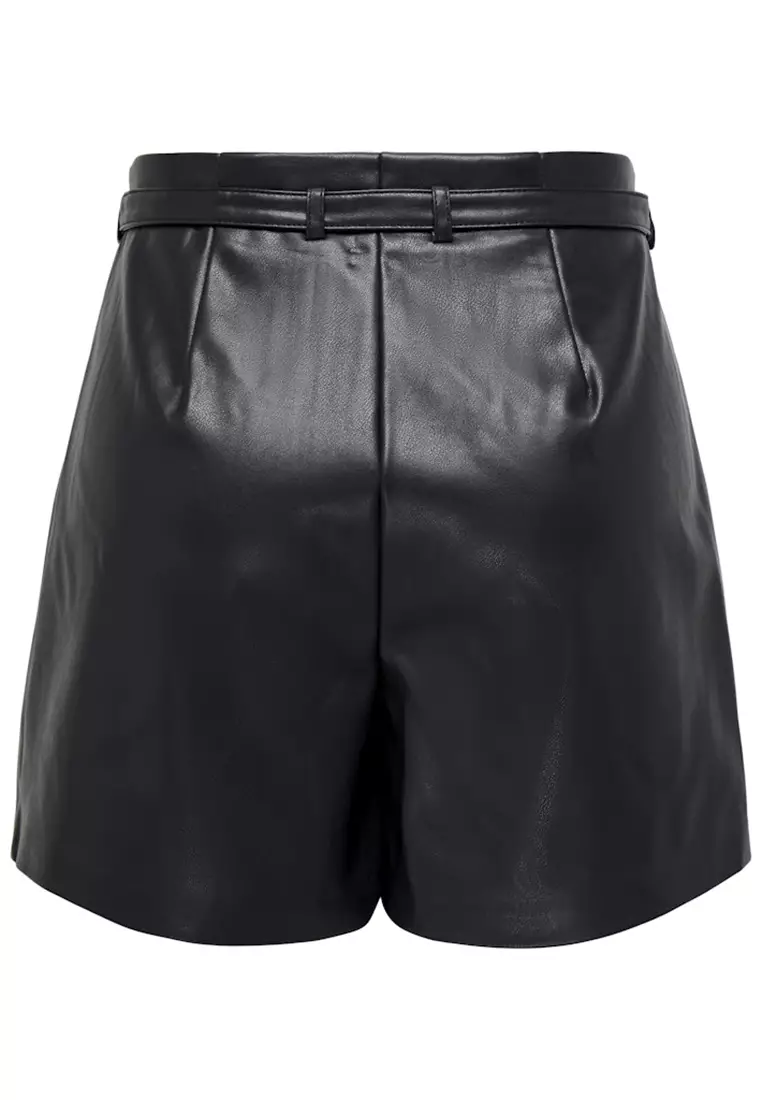 Faux Leather Shorts