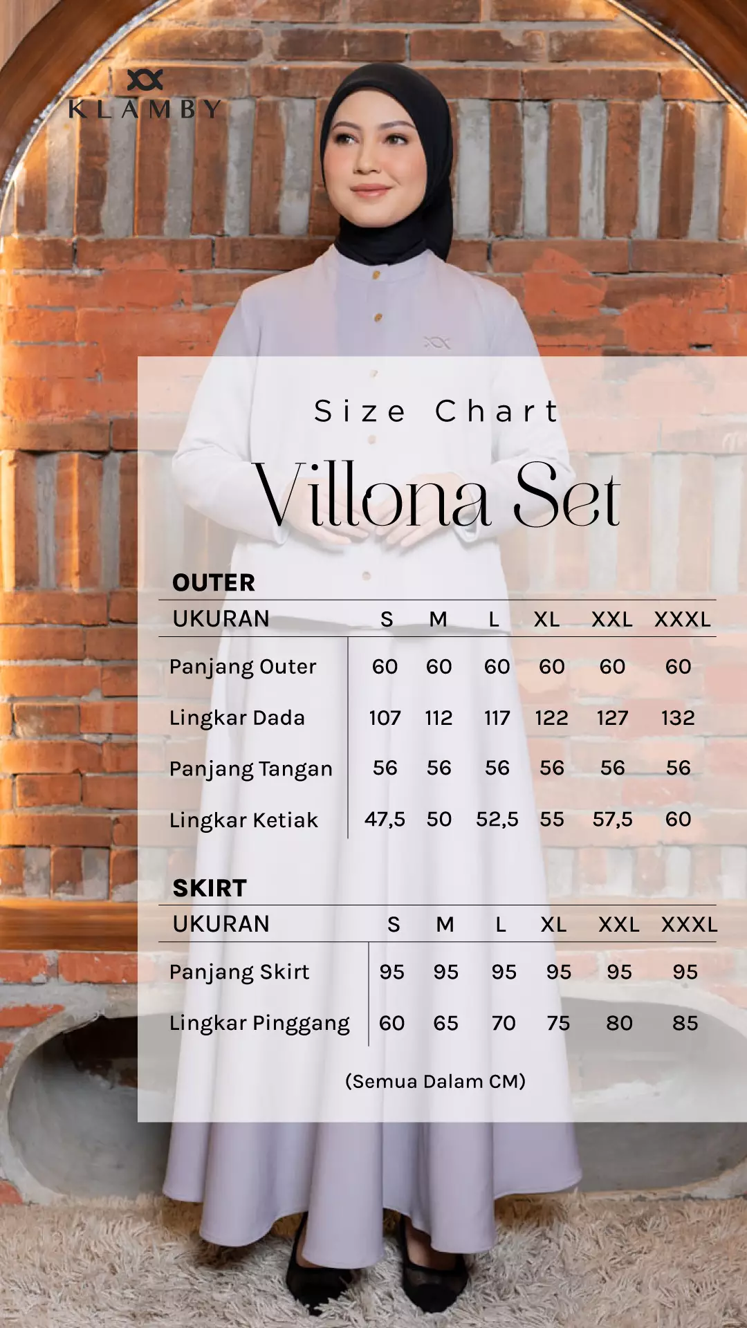 Klamby - Villona Outer & Skirt Set Glacier Gray