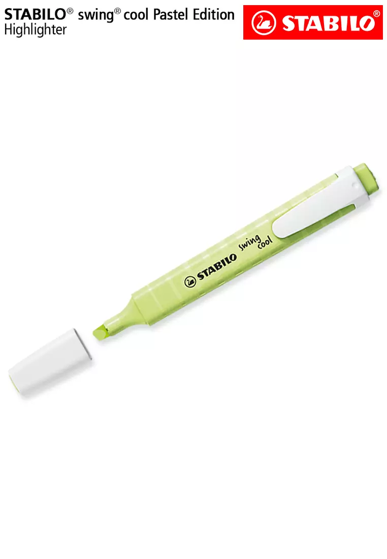  STABILO Highlighter - Swing Cool Pastel - Pack of 10 - Dash of  Lime : Office Products
