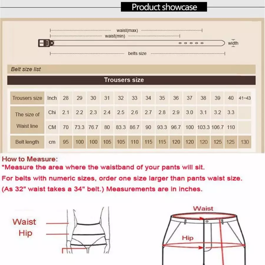 Cowather Ikat pinggang Pria Kulit Sapi Asli CZ070 - BLACK