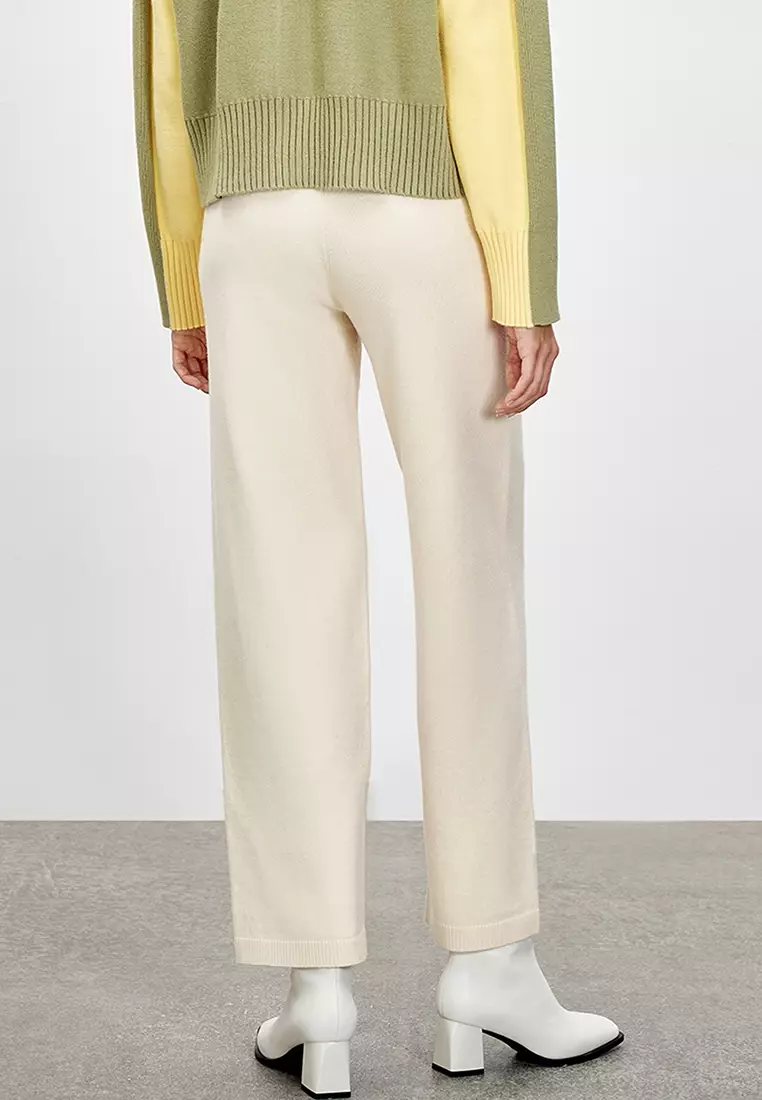 Casual Knitted Straight Leg Pants
