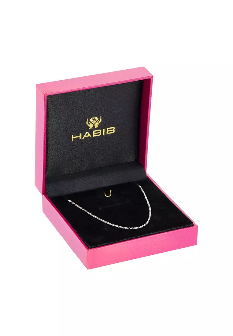 HABIB 375/9K White Gold Necklace 040 GDS 375WG