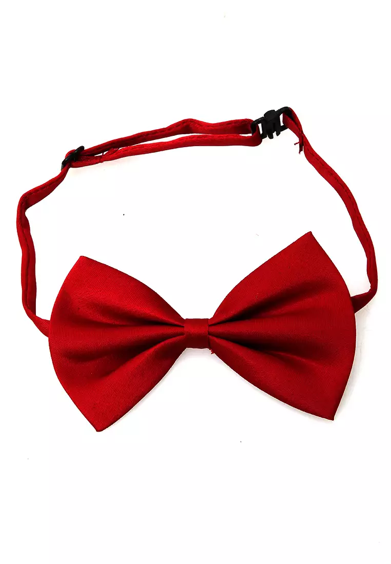 Rosarie Aksesoris Fashion Anak Pria Dasi Kupu-Kupu Tali Kecil Kid Bowties Material Polyester ORIGINAL - Maroon