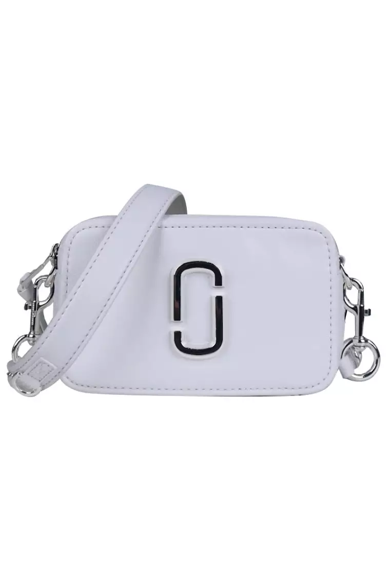 MARC JACOBS: The Snapshot leather bag - White  Marc Jacobs crossbody bags  H118L01PF21 online at