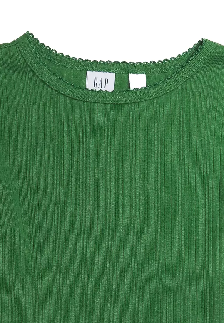 Long Sleeves Ribbed Tee