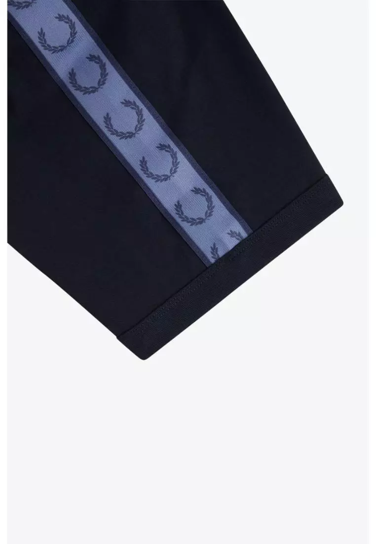 Fred Perry M4613 Contrast Tape Ringer T-Shirt (Navy / Ace Blue)
