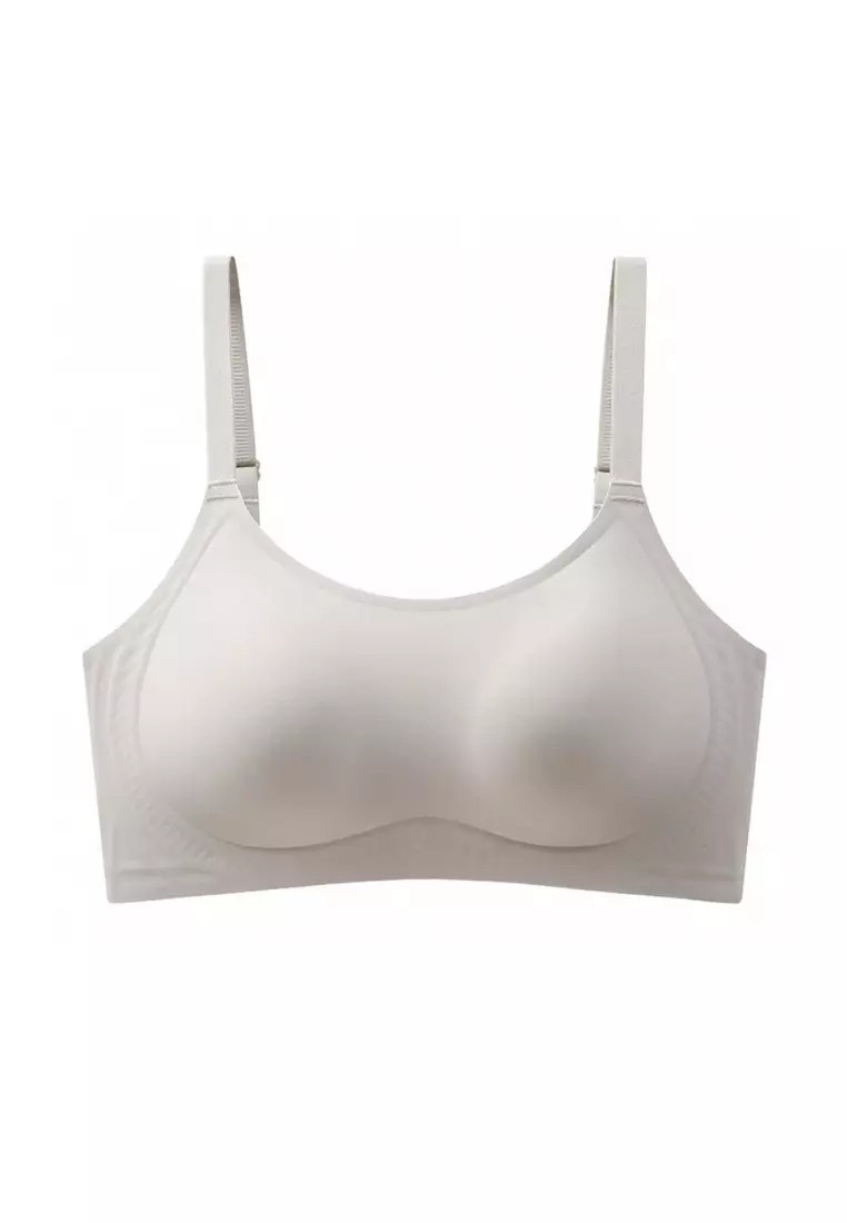 Premium Layla Seamless Wireless Bra in Grey