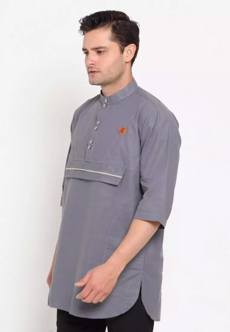 Zayidan Baju Koko Gamis Muslim Pria - Mustafa Abu Muda