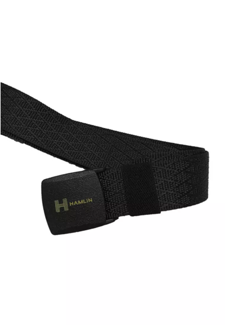 Jhoseph Tali Ikat Pinggang Pria Anti Xray Plastik Canvas Non Metal Automatic Buckle ORIGINAL - Black