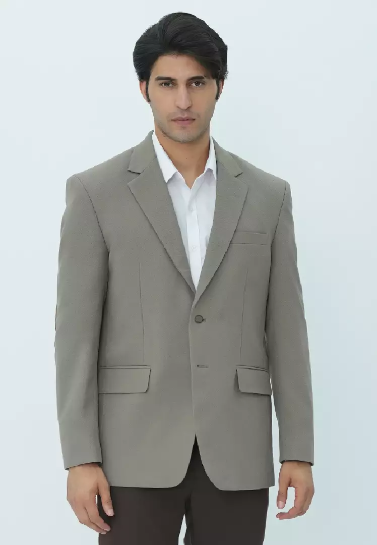 Johnwin - Jas - Formal Suit - Patch Lengan - Beige - FSU.992.221.124.C