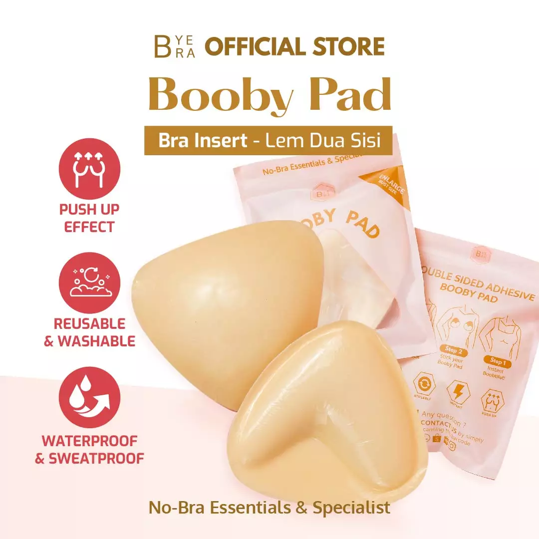 Jual Byebra Indonesia Bye bra Booby Pad - Double Sided Bra Pad - Bra Insert  [BENING] Original 2024