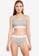 French Connection grey Logo Crop Top & Thong Set 69590US2B2E014GS_1
