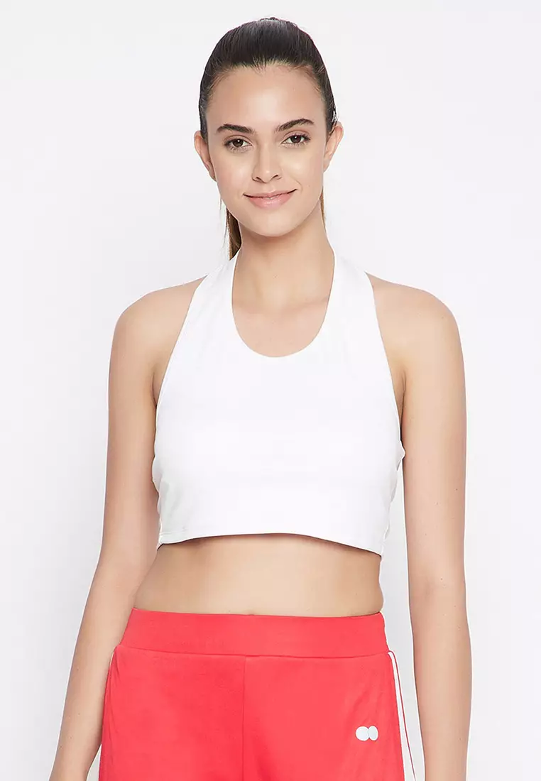 White active outlet crop top