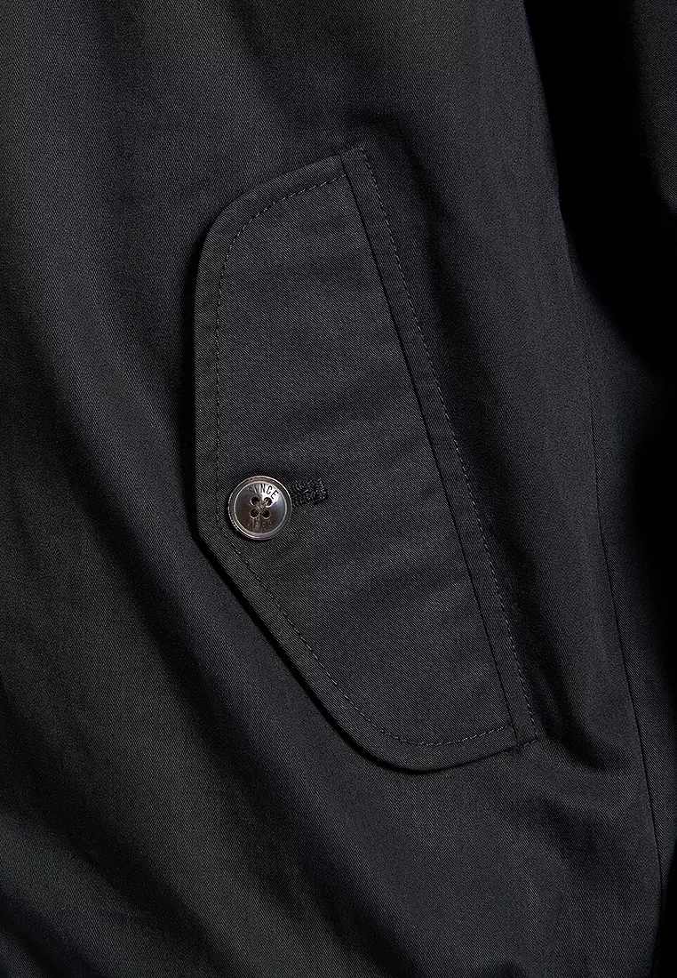 Signature Check Lined Harrington Jacket