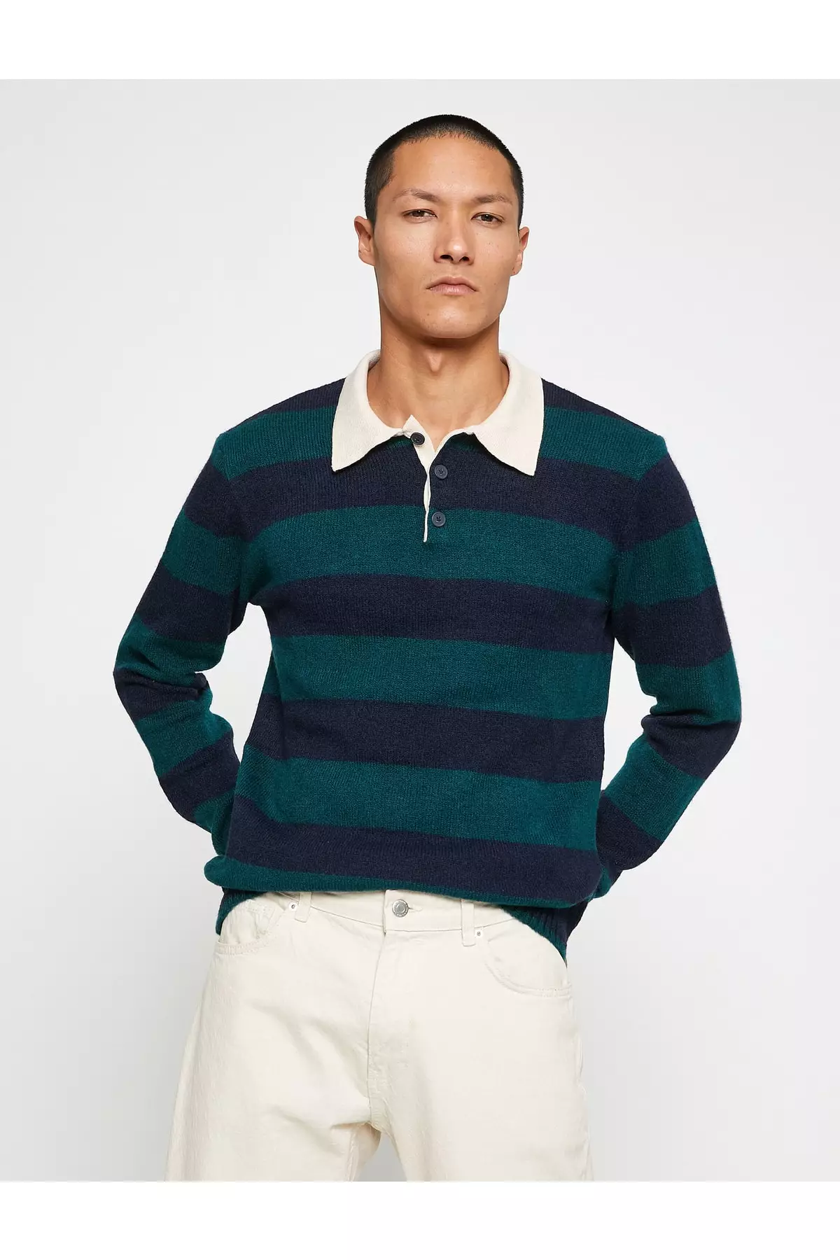 Collared sweater top