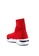 House of Avenues red Ladies Be 100% You Sock High-top Sneaker 4486 Red 34BB4SH7536E80GS_3