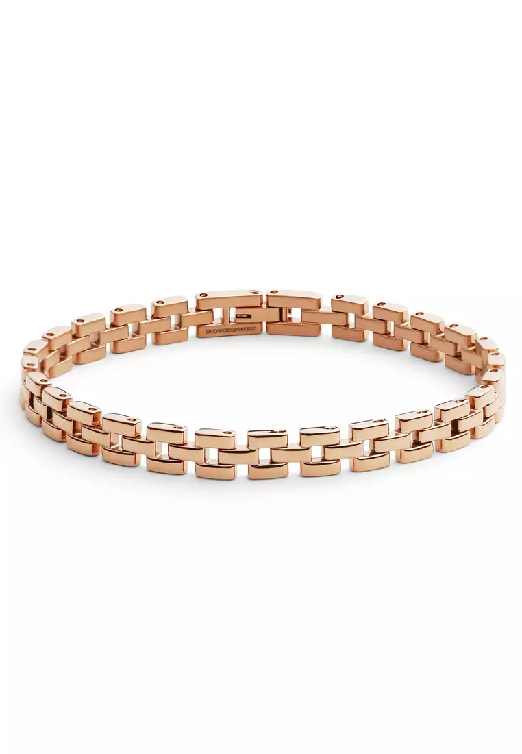3-Link Bracelet Rose Gold Unisex Bracelet for women and men stainless  steel Bracelet DW Official Authentic Original