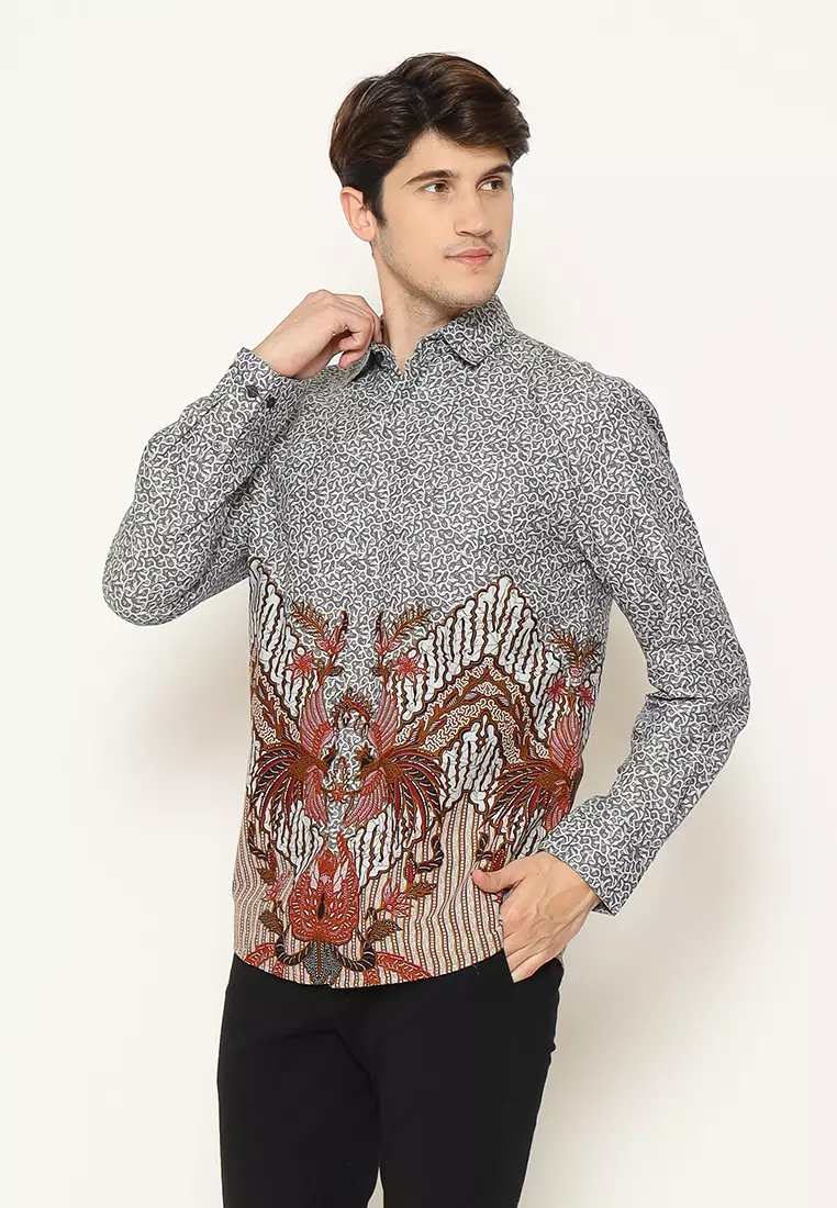 MY AKSA BATIK PRIA KEMEJA PANJANG FURING YUDA YASMIN