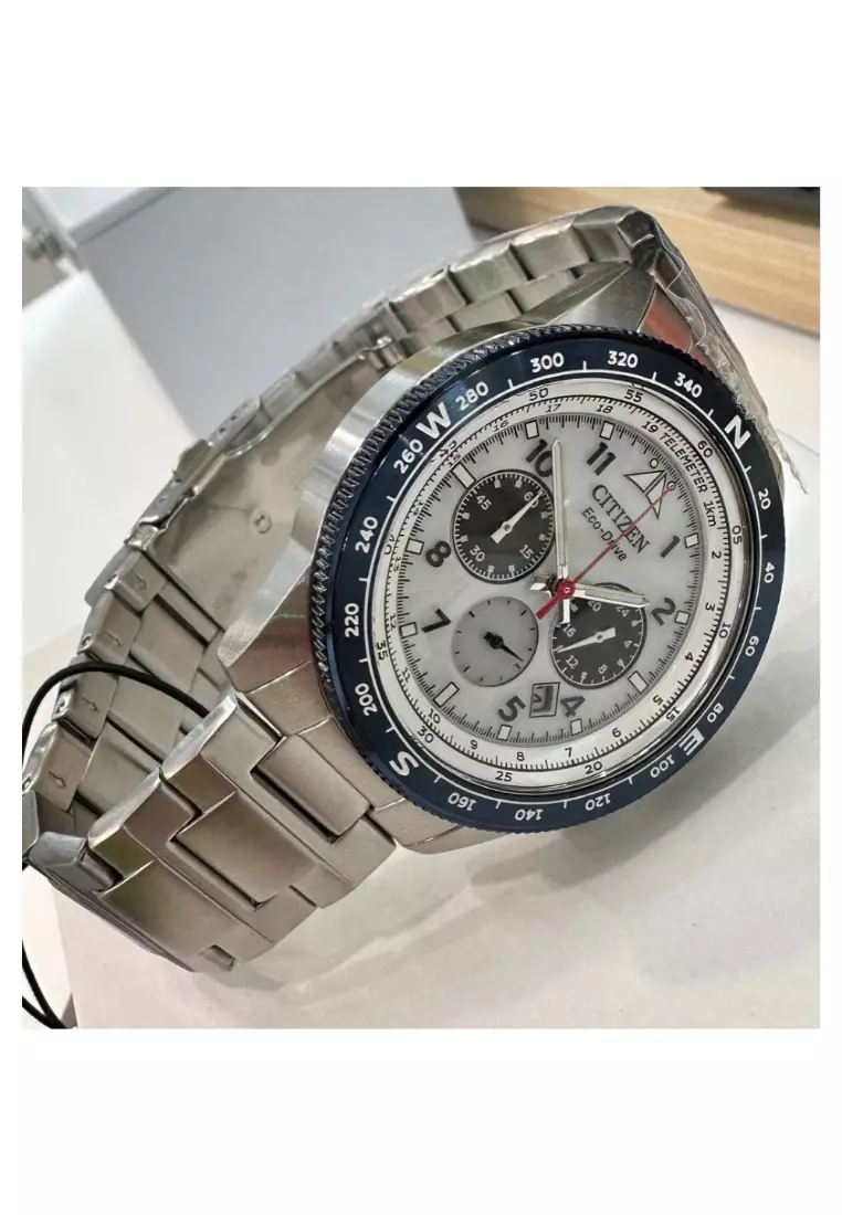 網上選購Citizen Citizen Eco-Drive Chronograph Silver Stainless