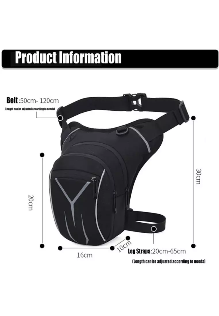 Motorcycle Nylon 1101 Leg Bag – Gray