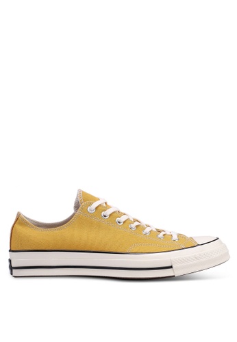 Converse yellow Chuck Taylor All Star 70 Vintage Canvas Ox Sneakers 8B709SHCB02178GS_1