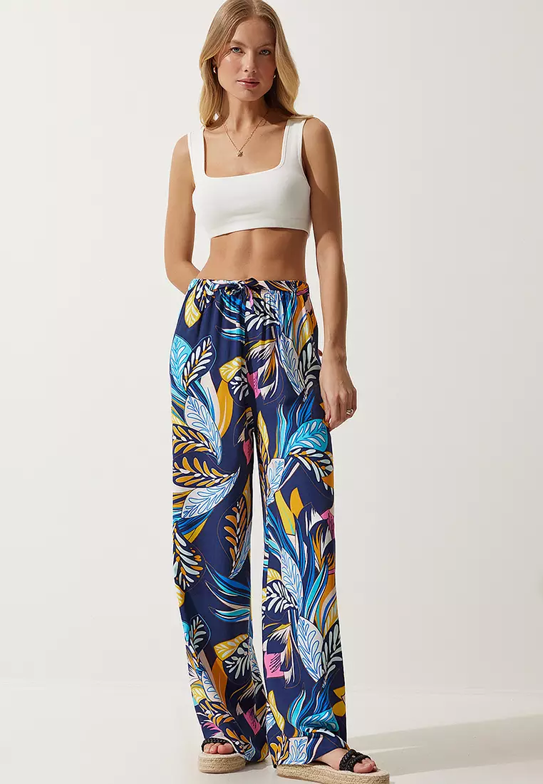 Viscose High Waist Pants