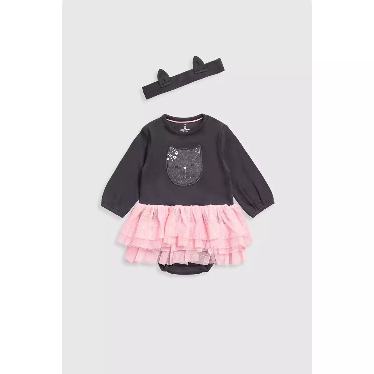 Mothercare Halloween Cat Bodysuit and Headband Set - Set Pakaian  Bayi Perempuan (Hitam)