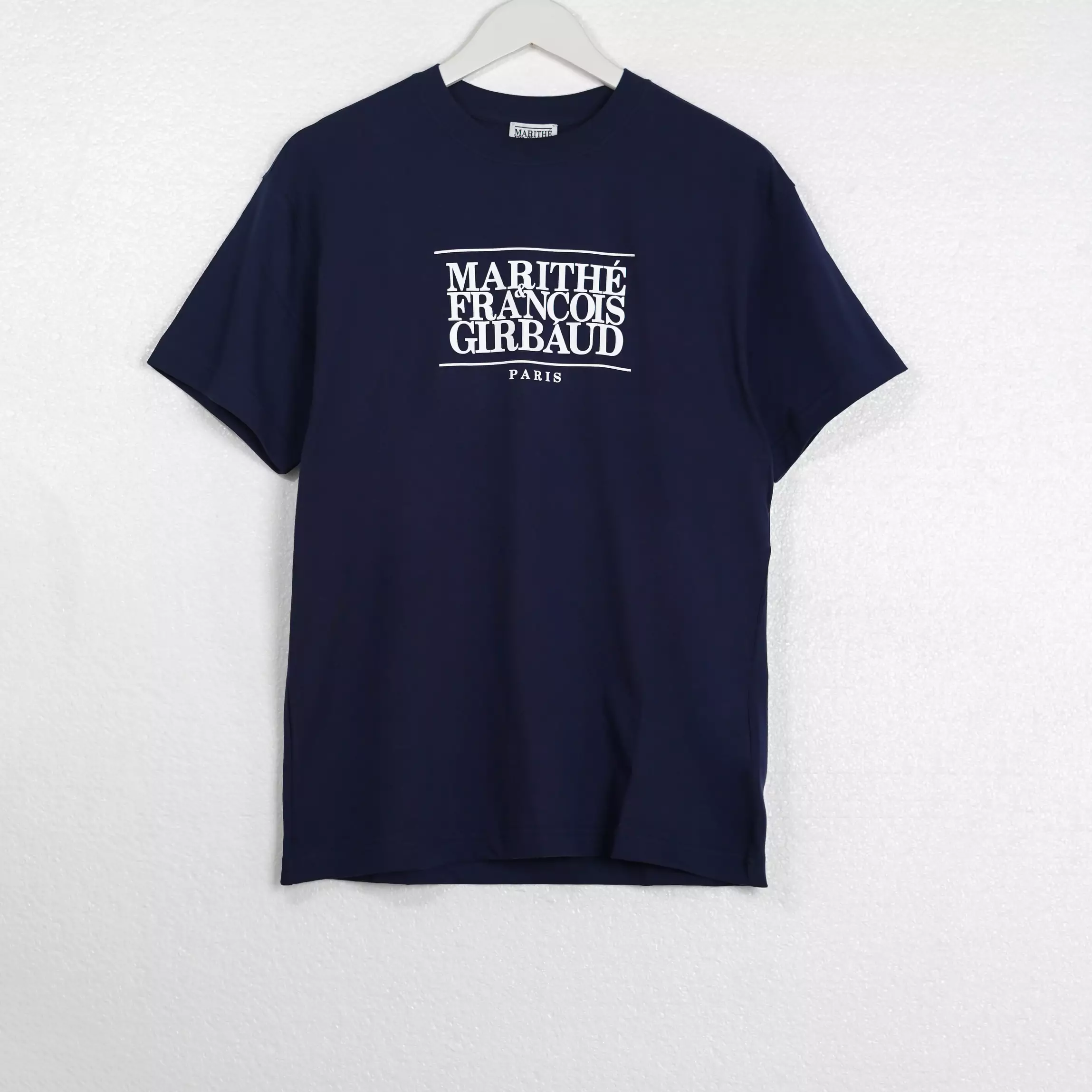 Kaos MARITHE FRANCOIS GIRBAUD CLASSIC LOGO WHITE NAVY TSHIRT 100% ORIGINAL