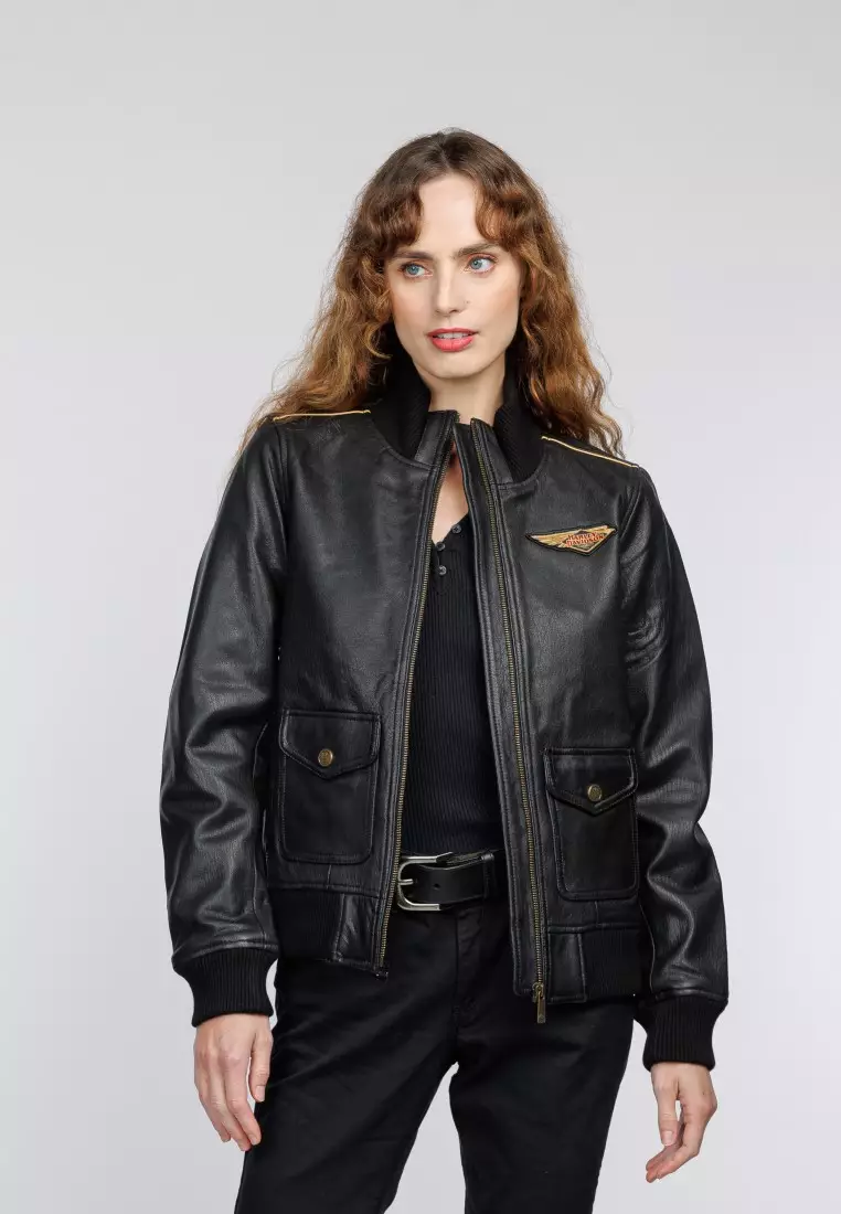 Harley davidson womens bomber jacket best sale