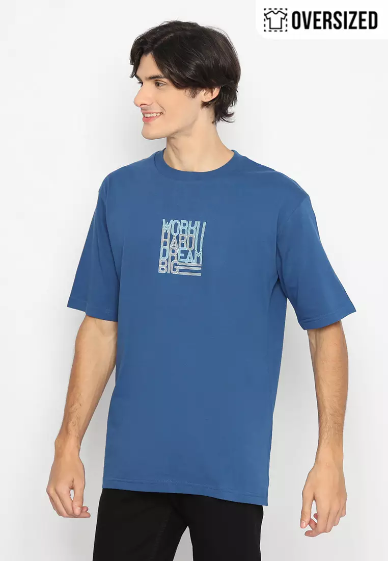 RBJ T-Shirt Cotton Combed Oversized Pria 2079250131