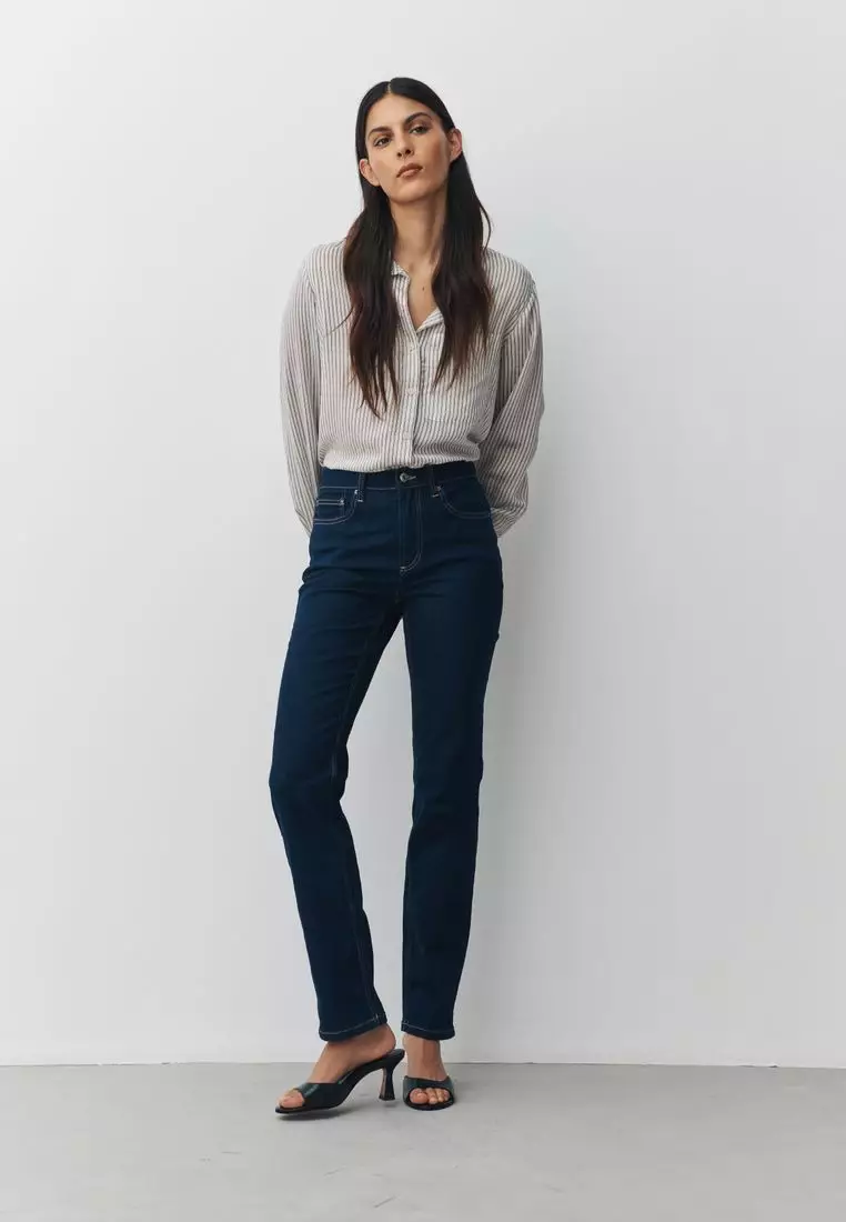 Mid Rise Stretch Slim Jeans