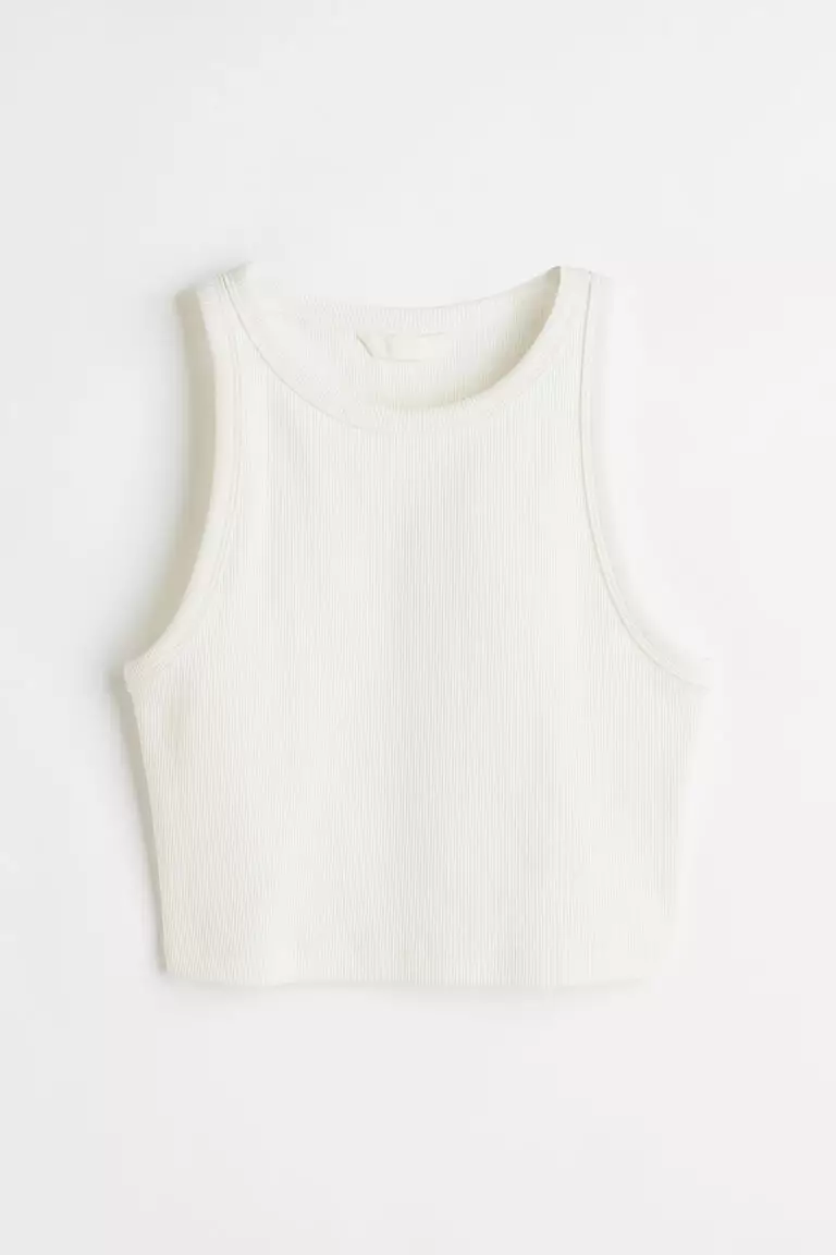 Cropped vest top