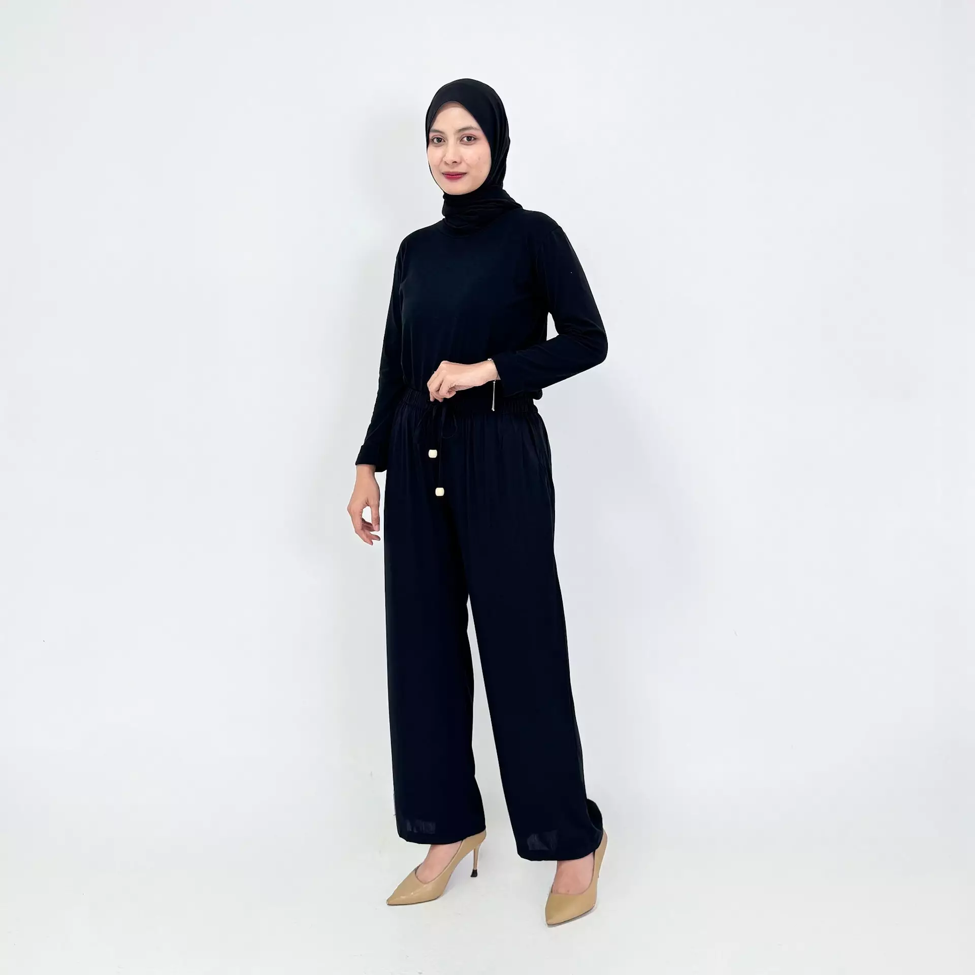 Celana Panjang Muslim Wanita - Tania Cotton Basic Daily Pants