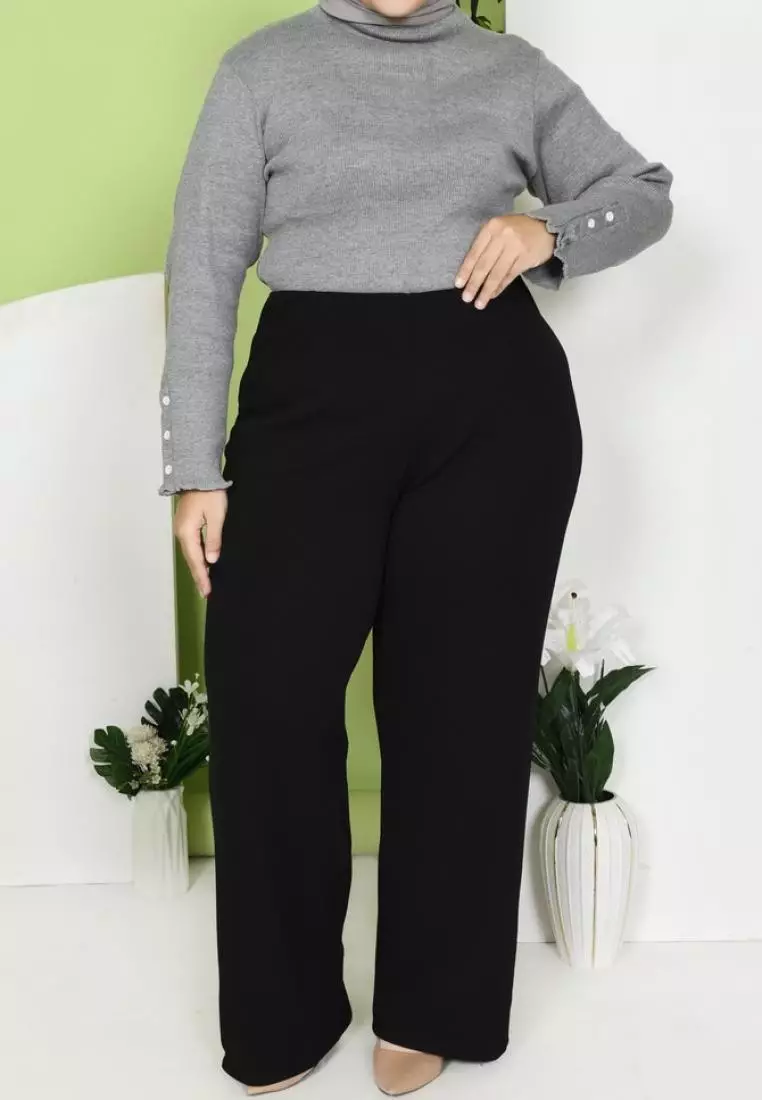 Kama Highwaist Loose Pants - Black M19320 R83S3 (L-XL)