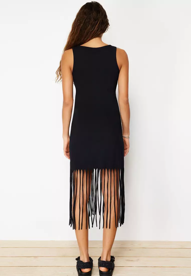 Fringe Midi Dress