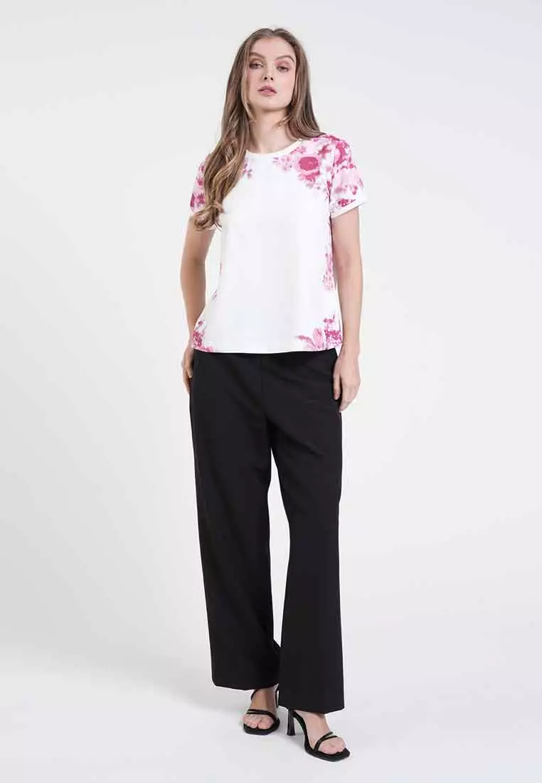 Glenda Watercolor Floral Blouse
