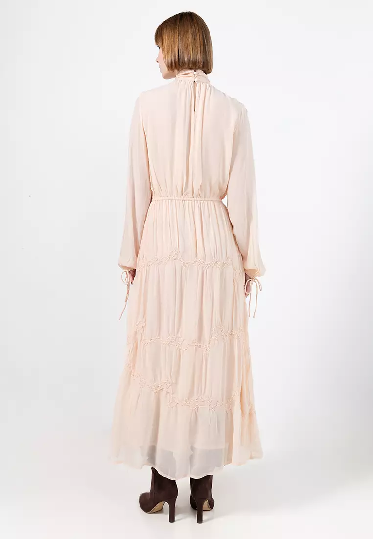Flowy Dress With Embroidered Details