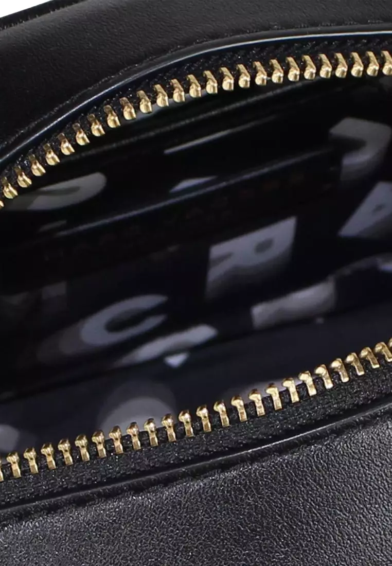 Flash Leather Crossbody Bag in Black M0014465