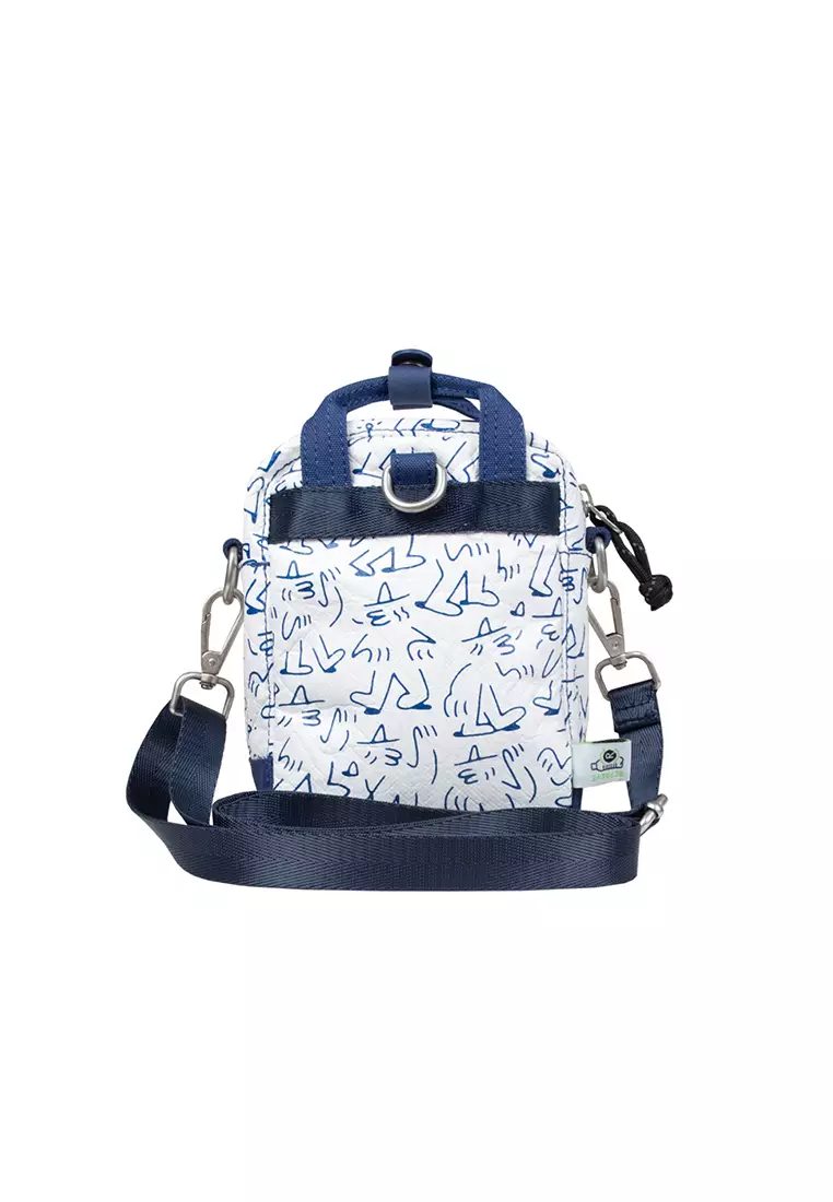 Macaroon Tiny Lucas Beaufort Series Blue Crossbody Bag