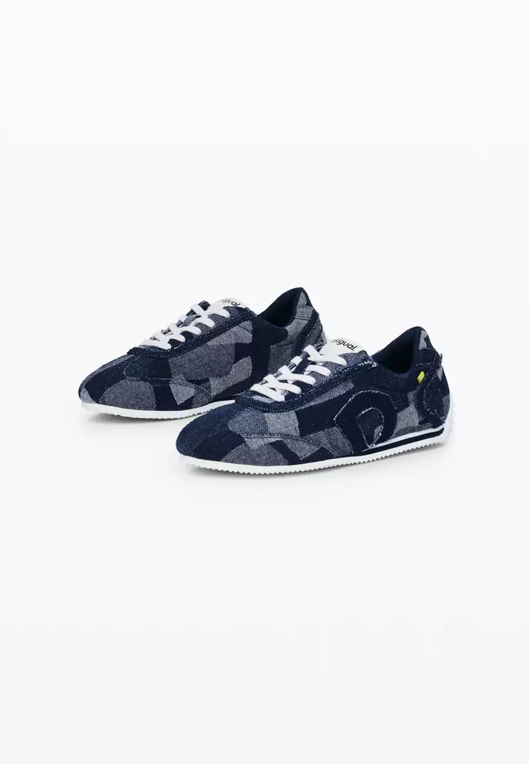 Patchwork denim sneaker