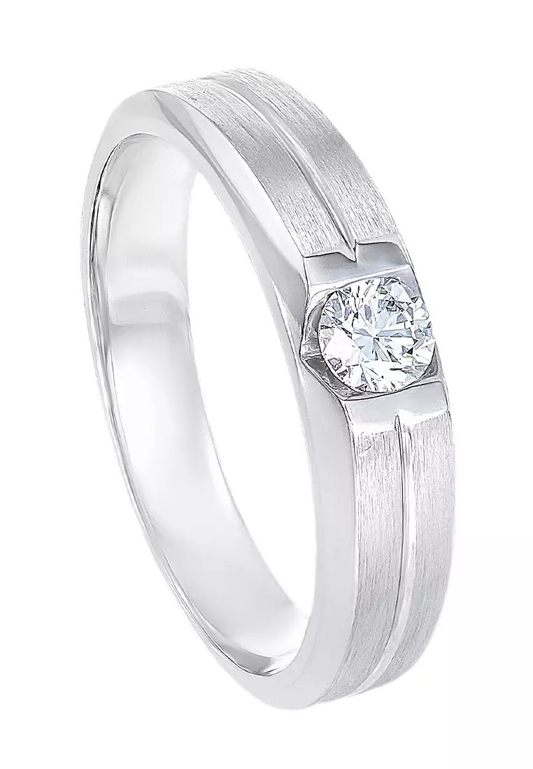 HABIB Bert Silver Palladium Men s Ring