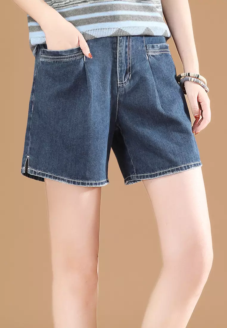 Girls pull on sale jean shorts