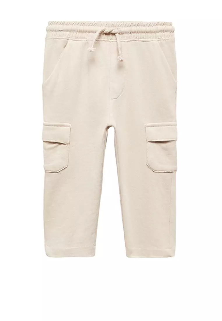 Cotton Jogger-Style Trousers