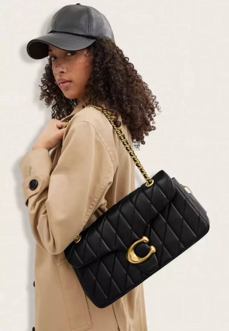 Coach Tabby Shoulder Bag 33 With Quilting Black