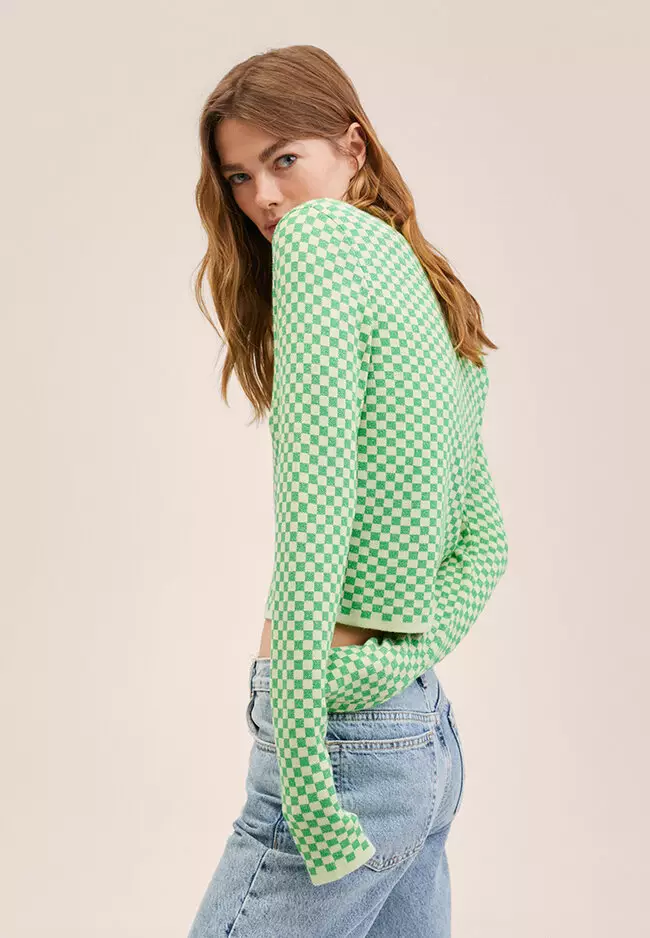 Checks Knitted Sweater