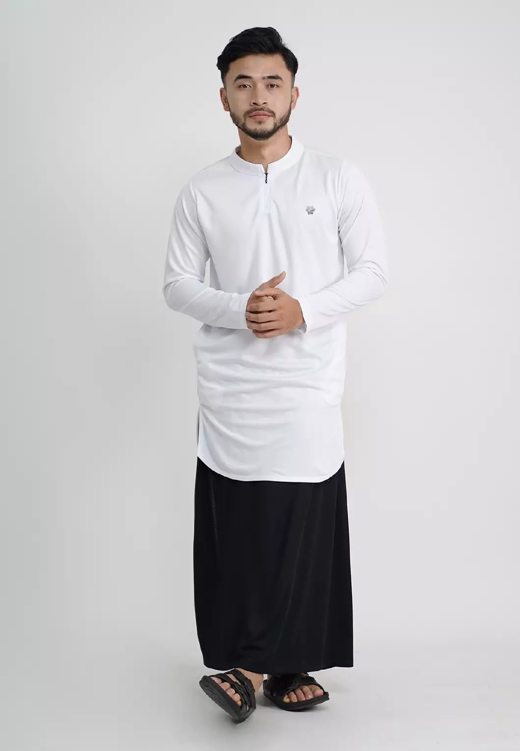 Tiento Nizam Baju Koko 3in1 Kurta Pria Dewasa Muslim Kerah Ciangi Casual Kerja Dry Fit Olahraga Ibadah Salat Lengan Panjang Ramadhan