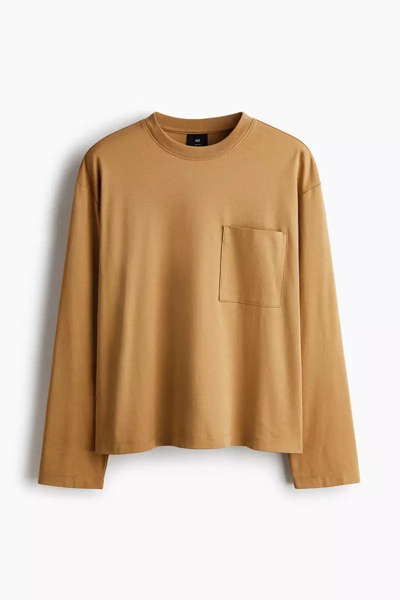 Loose Fit Long-sleeved jersey top